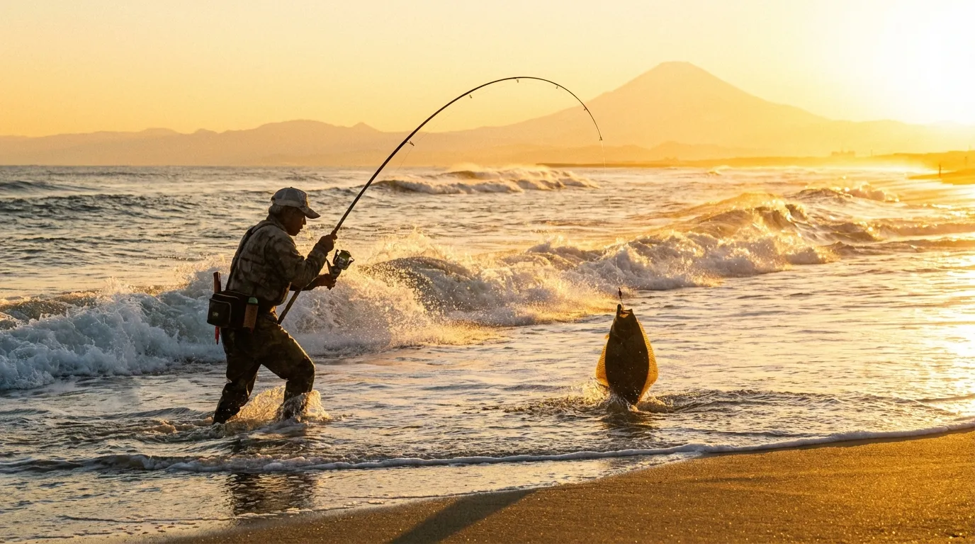 浜名湖でヒラメが釣れる季節！11月の堤防＆サーフ攻略法