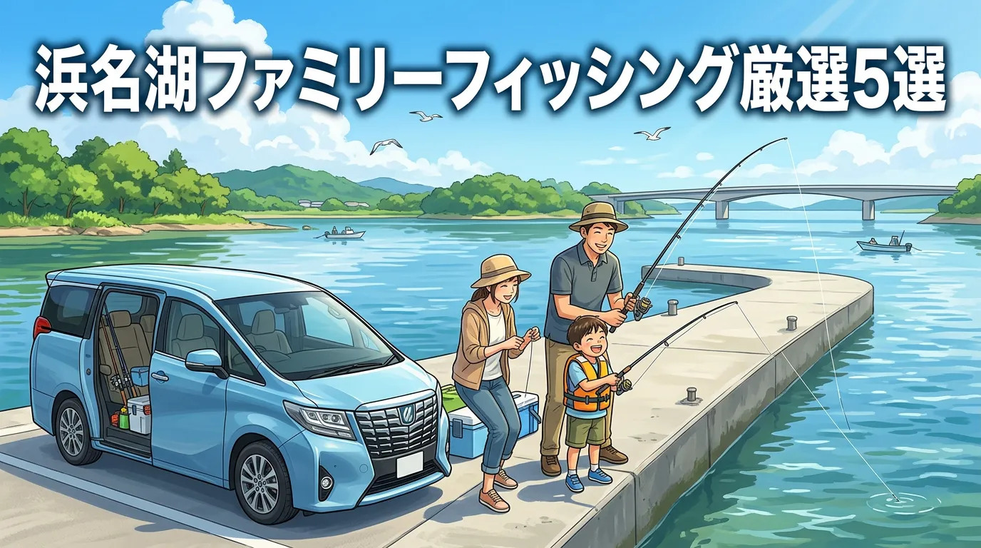 【保存版】浜名湖のファミリーフィッシング＆車横付けポイント厳選5選！安心・安全な釣り場ガイド
