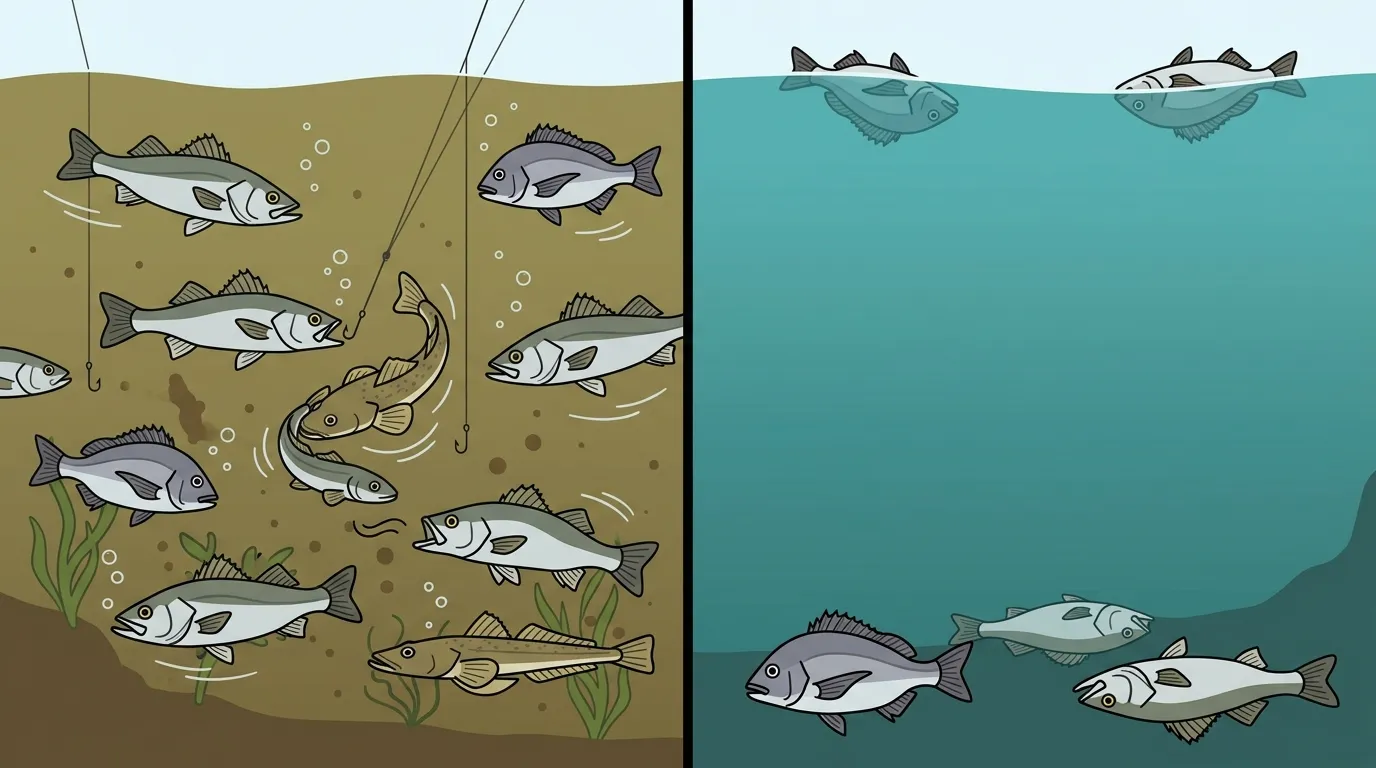 【浜名湖攻略】濁りと水色を読む｜土濁りは爆釣で青潮は全滅する理由