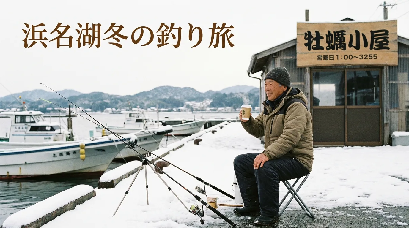 釣れなくても旨い！冬の『カレイ・ヒラメ』狙いと舞阪『牡蠣小屋』満喫プラン