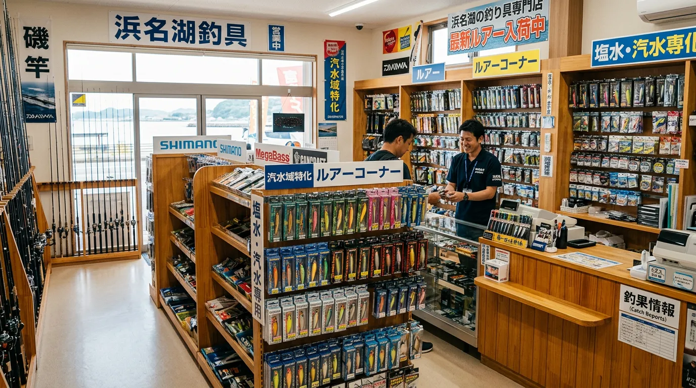 【浜名湖の釣具店ガイド】エサ・ルアー・24時間営業まで！目的別おすすめ15選