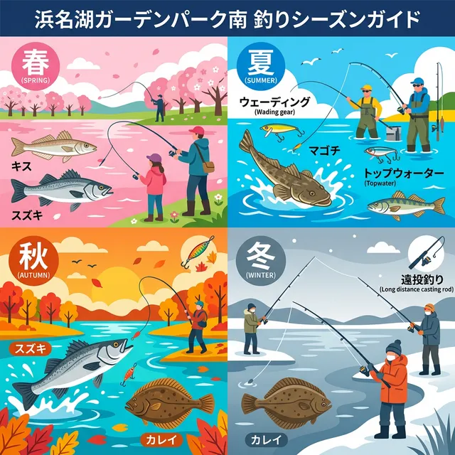 シーズンごとに釣れやすい魚