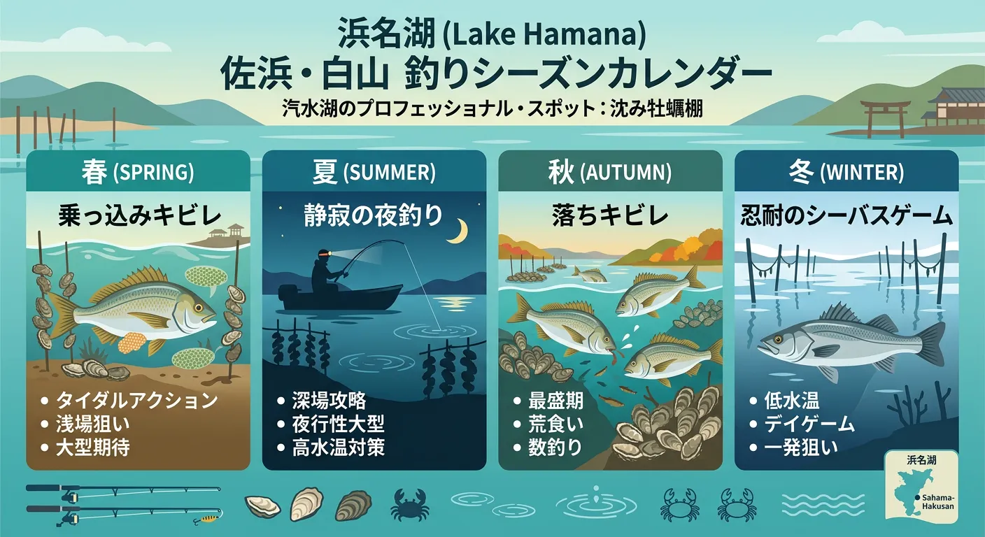 白山鼻のシーズン別攻略ガイド