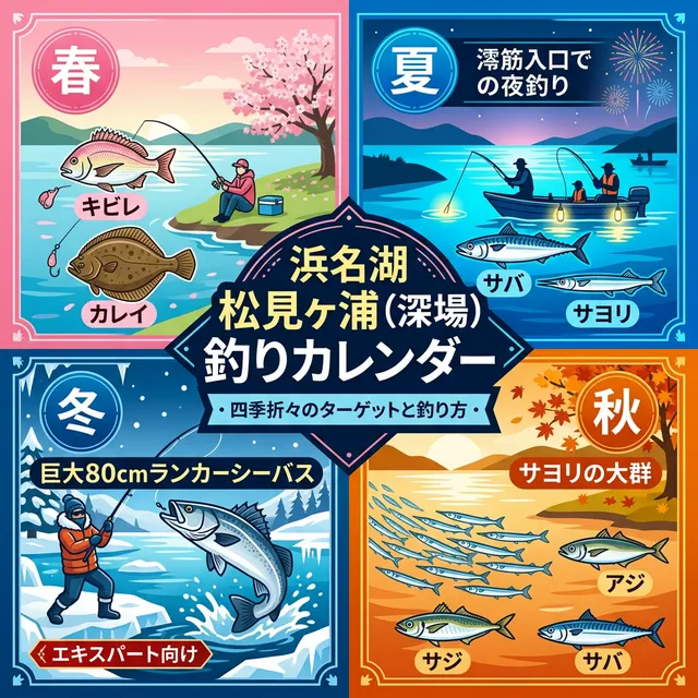 シーズンごとに釣れやすい魚
