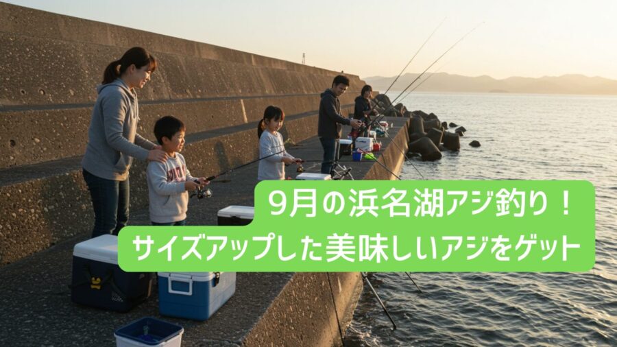 9月の浜名湖アジ釣り！サビキでサイズアップした美味しいアジをゲット